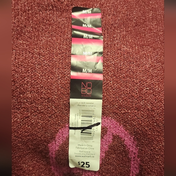 No Bounderies Woman's V-neckline Sweater NWT Suze Medium - Picture 7 of 10